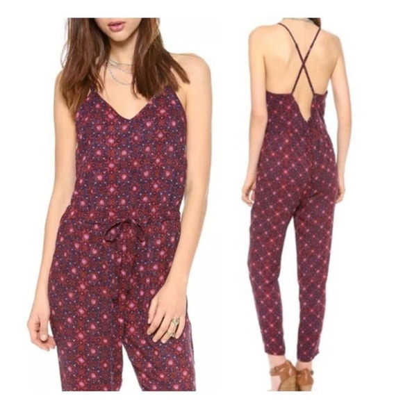 Free People Floral Sunset Jumpsuit - Picture 2 of 6